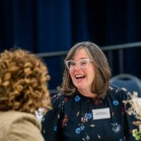 Attendees mingling prior to event start 21
